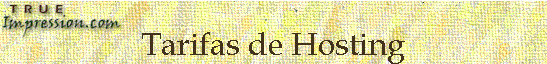 Tarifas de Hosting